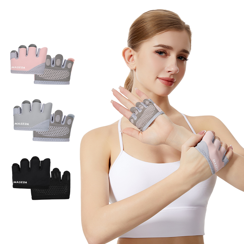 ถุงมือฟิตเนสแบบไร้นิ้วคู่หนึ่ง - Fitness Yoga Pilates บทวิจารณ์และราคา