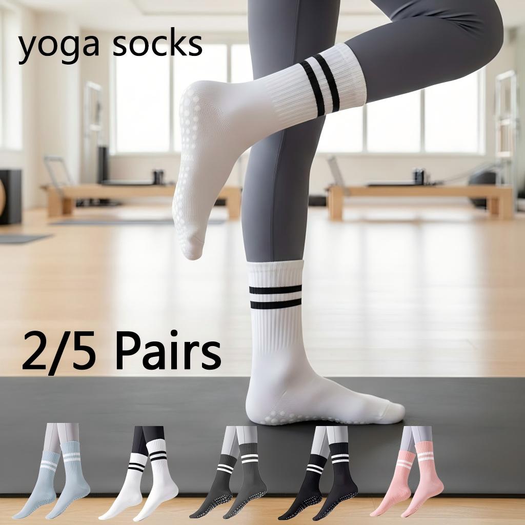 ถุงเท้าโยคะกันลื่นสำหรับผู้หญิ - Fitness Yoga Pilates บทวิจารณ์และราคา