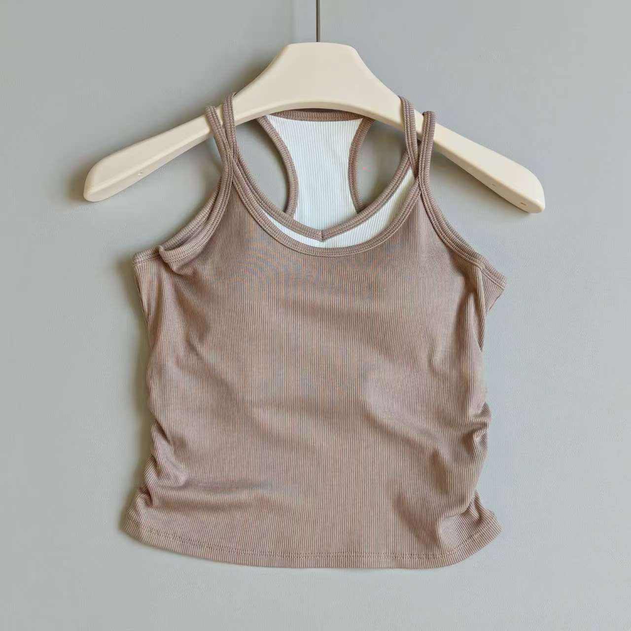 เสื้อกล้ามโยคะสีตัดกันสำหรับผู - Pilates Yoga Jacket บทวิจารณ์และราคา
